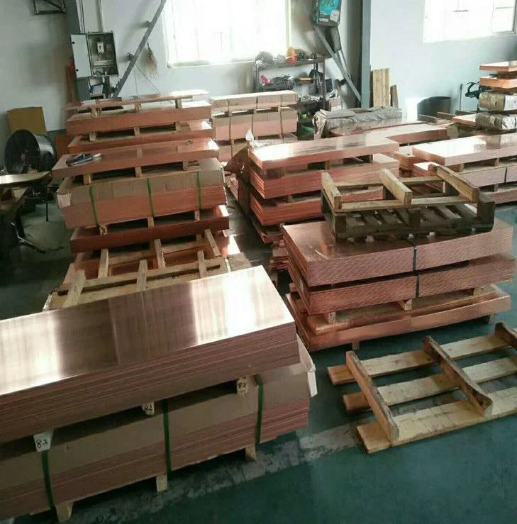 C12200 Pure Red Copper Plate Copper Sheet 2mm 3mm 4mm 5mm 6mm 8mm 10mm Thick Bronze Plates