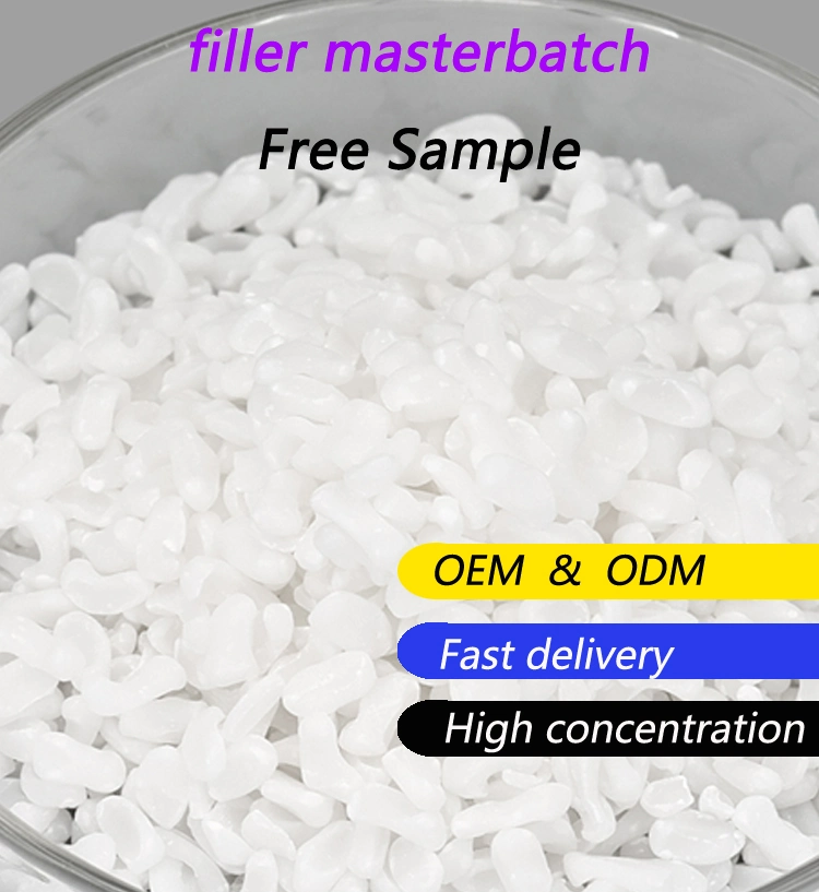 Filler Masterbatch Raw Materials No Bubble Food Grade Grey Nano CaCO3 Filler Masterbatch for LDPE PP Plastic Product