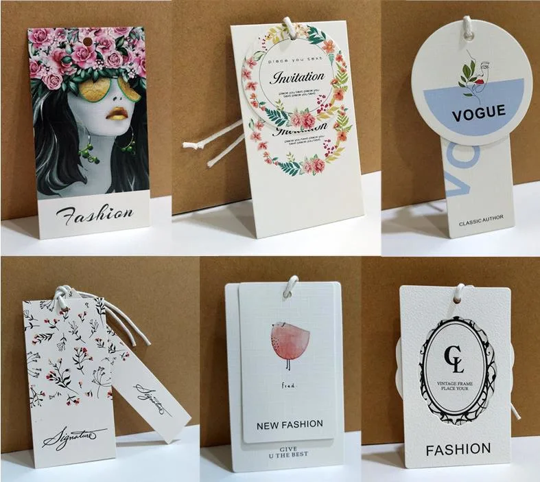 Luxury Hang Tags/Swing Ticket/Price Tickets with Customized Logo