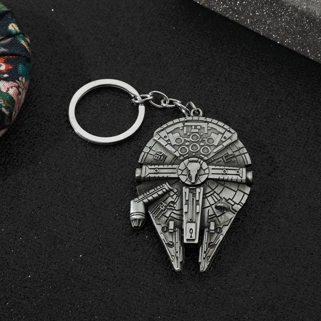 Fabric Thor Key Ring Supplier Million Falcon Star War Metal Gold Silver Plated Keychain