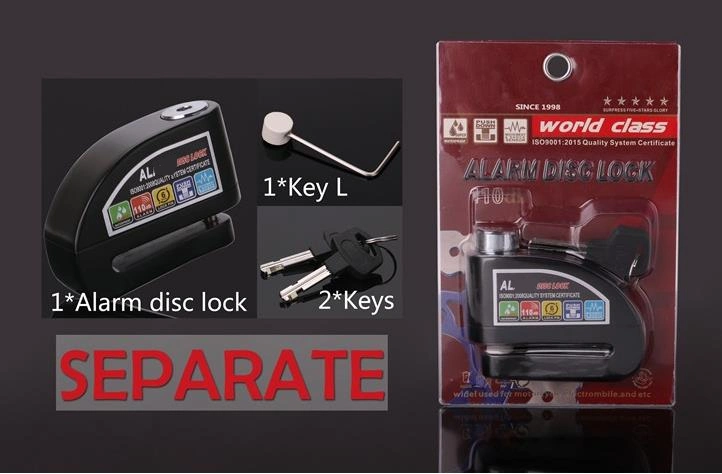 Motorcycle Alarm Lock, Disc Alarm Lockmotorcycle Lockanti-Theft Lockbike Lock