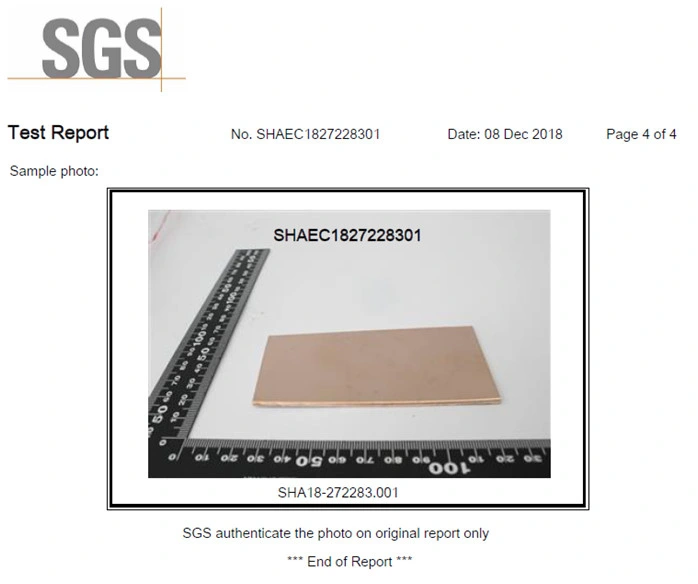 RoHS Tested C52100 Phosphor Bronze for Contact Blades