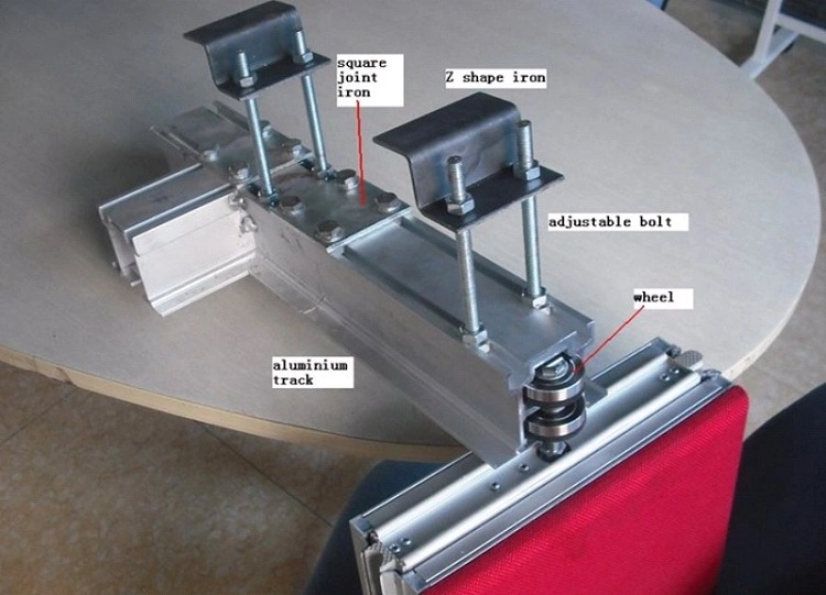 Aluminum Profile Acoustic Material Movable Folding Sliding Partition Wall Accessories