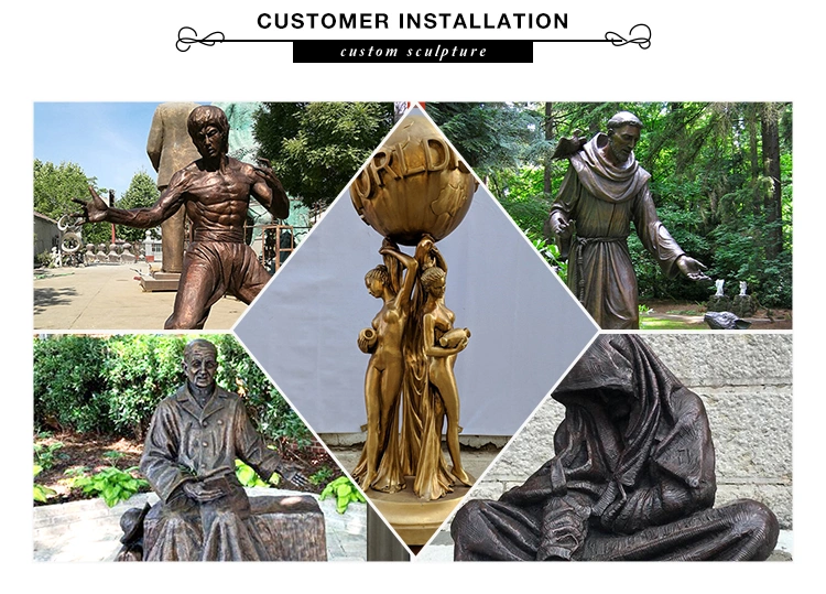 Catholic Religious Statue Cast Bronze Stations of The Cross Jesus Crucifixion Statue for Sale