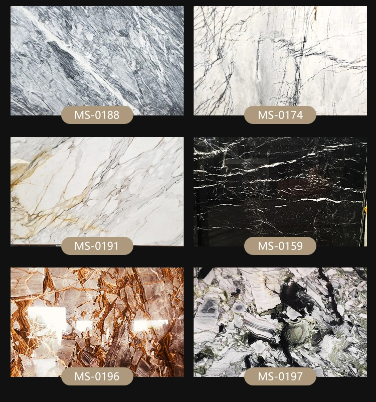 Factory Wholesale Large Artificial Kitchen Counter Top Marble Slab Big Wall Tiles Sintered Stone