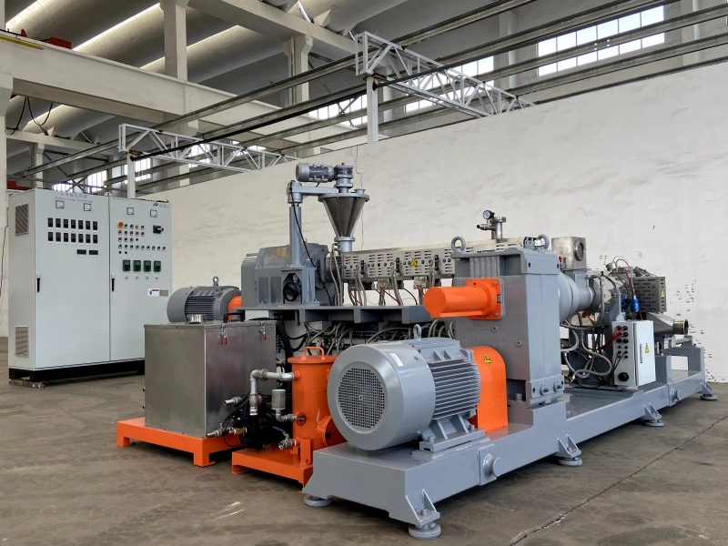 Plastic Compounding Extruder Granulating Pelletizing for PVC Compounds