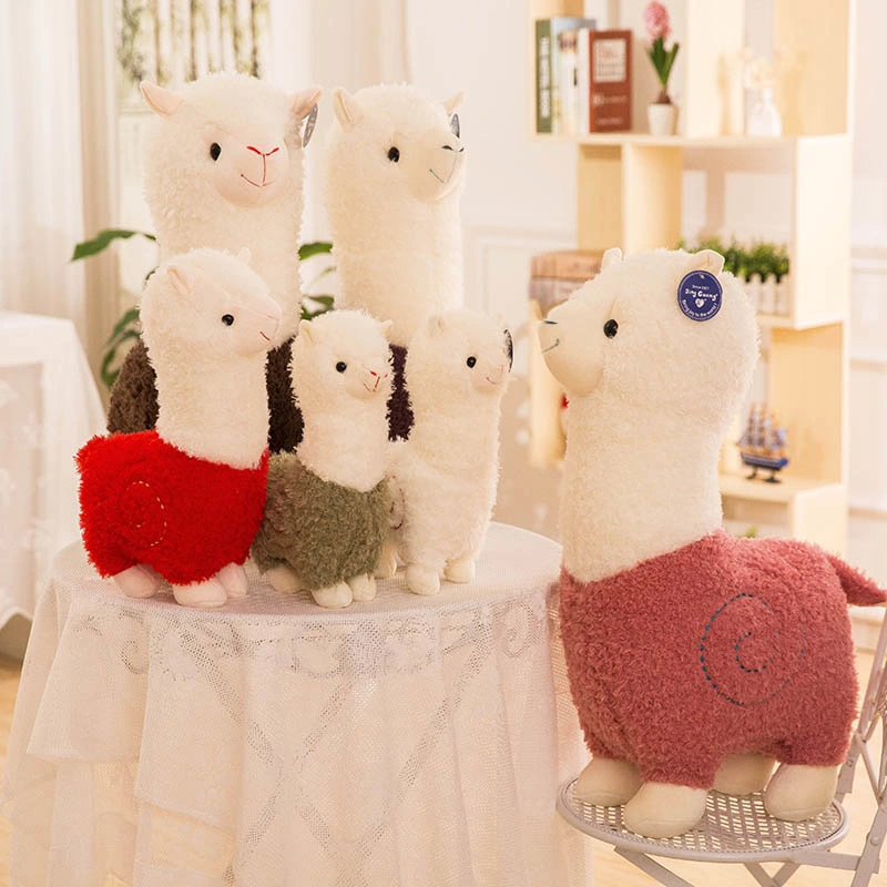 Custom Classic Plush Toys Soft Stuffed Cute Animals Alpaca Toy Birthday Gift