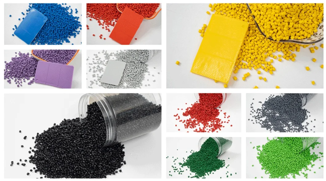 Different Types of Colored Plastic Particles PP, ABS, Polyester Sodium Sulfate /Na2so4 High Transparent Filler Masterbatch.