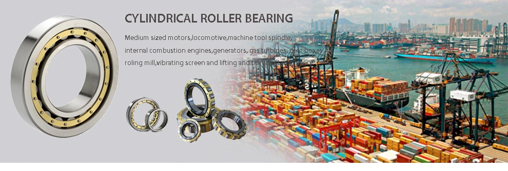 NJ417M High Precision Double Row Cylindrical Roller Bearing with Finger-Style Bronze Retainer for Rolling Mills