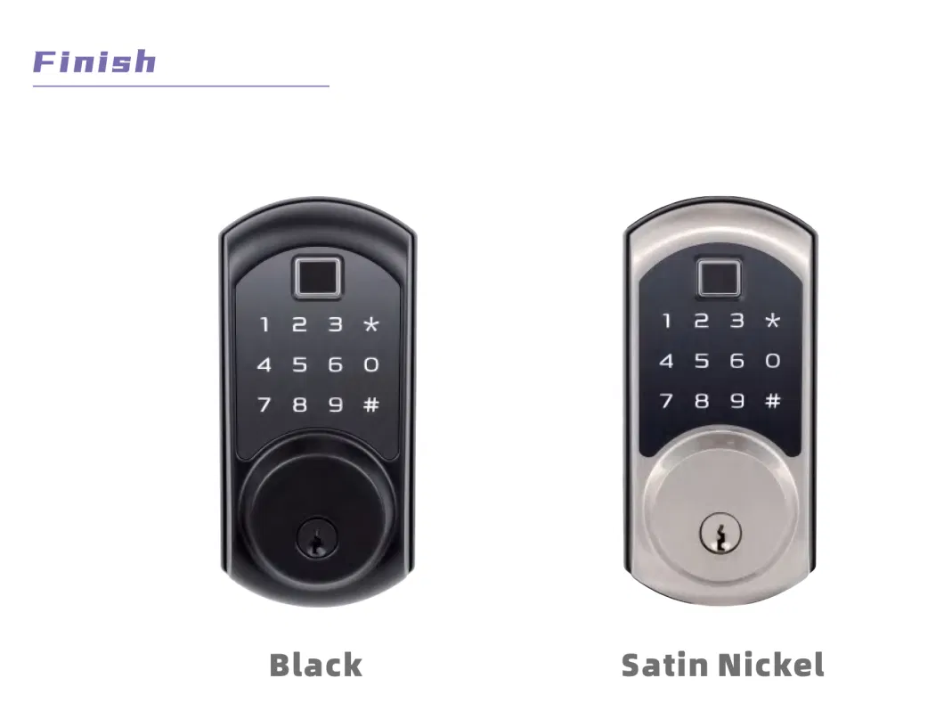 American Standard Keyless Entry Keypad Wireless Digital Password Fingerprint Smart Lock Tuya WiFi