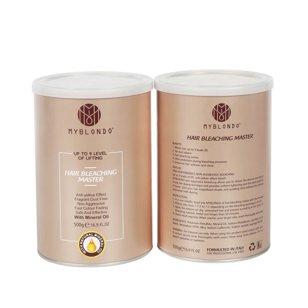 High Quality Top Bleach Powder Lift up to 9-11 Levels for Blonde Hair, Free Samples, Wholesale Bulk