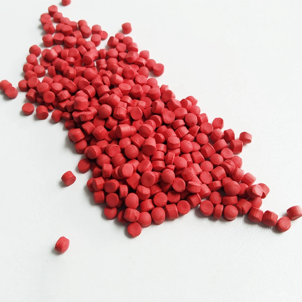 Red Color CaCO3 Compound Filler Masterbatch Color Masterbatch for Construction Film-Materials