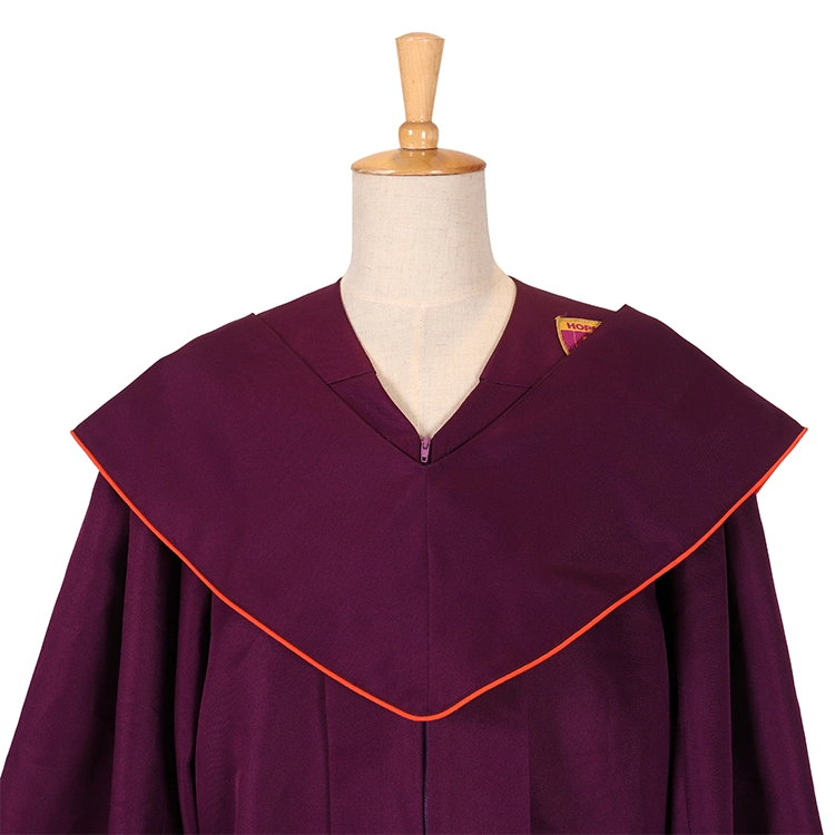 Wholesale Price Custom College University Academic Cap Graduation Gown