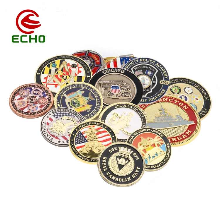 Wholesale American Custom Logo Souvenir War Military Navy Air Force Office Business Zinc Alloy Souvenir Challenge Coin