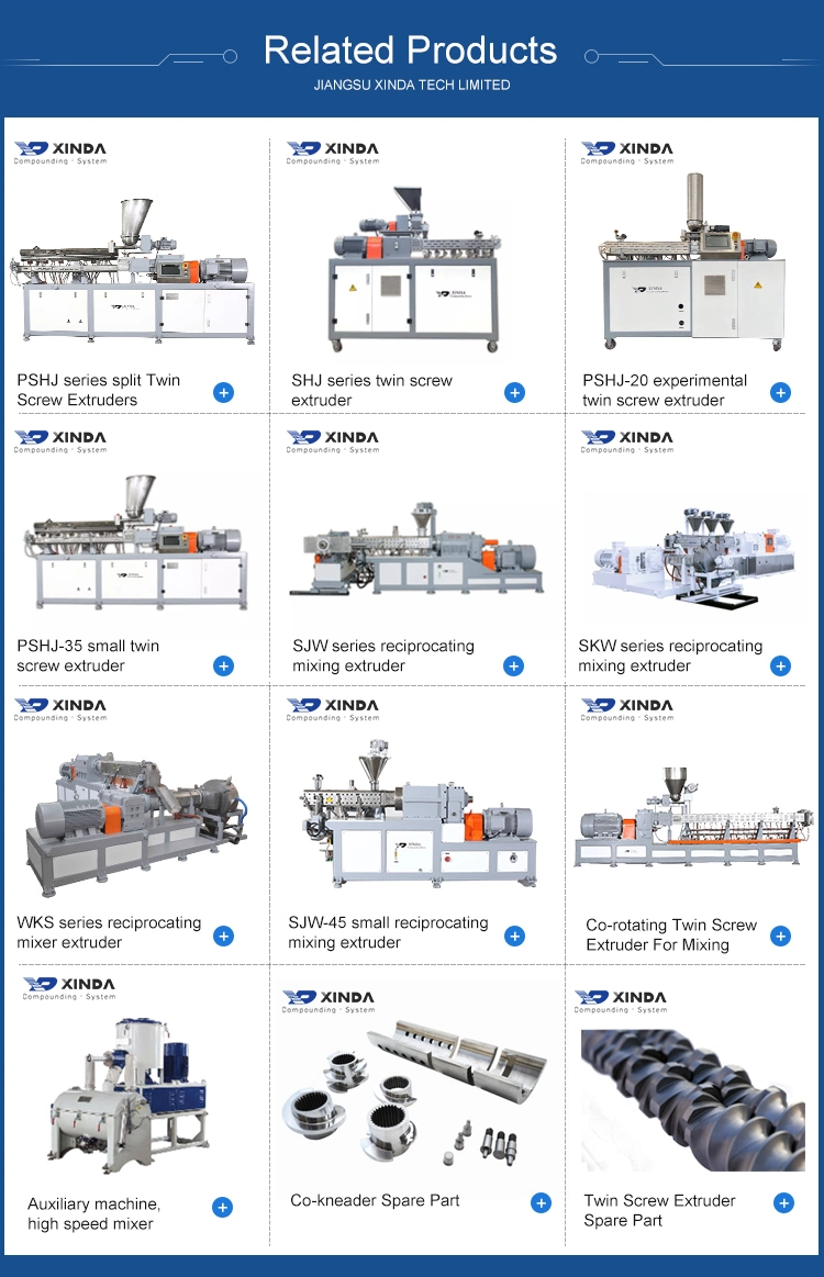 PE Filling PVC Compounding Twin Screw Extruder Air Cooling Die Face Hot Cutting Line Price