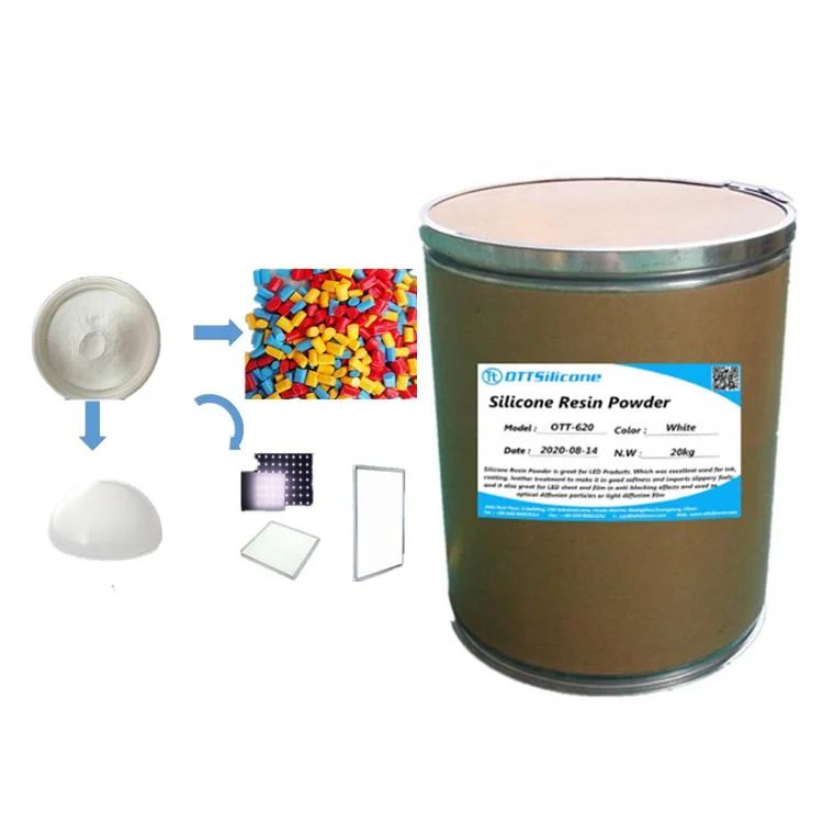Excellent Heat Resistance Silicone Resin Powder for LED Sheet Light Diffuser Masterbatch