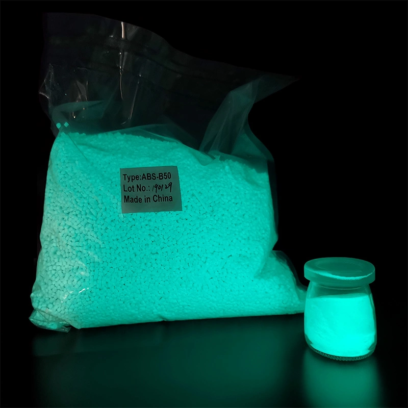 Glow Dark Powder Yellow Blue Green Masterbatch for Plastic Injection Fiber