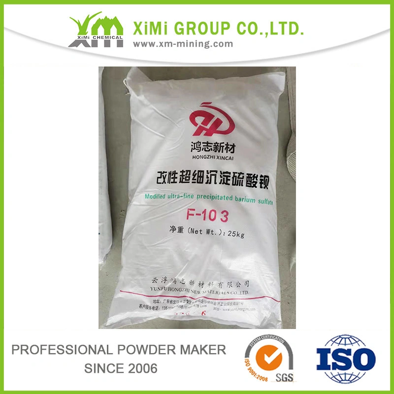 98% Baso4 Powder Barium Sulphate Coated for Plastic Masterbatch High Transparency