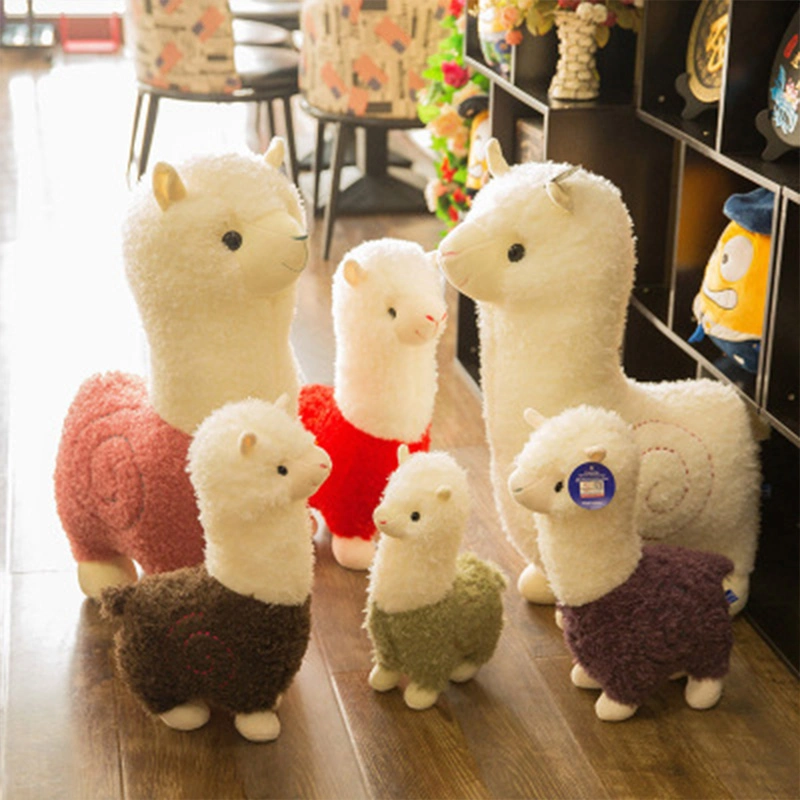 Soft Stuffed Plush Baby Toy Cute Rainbow Alpaca