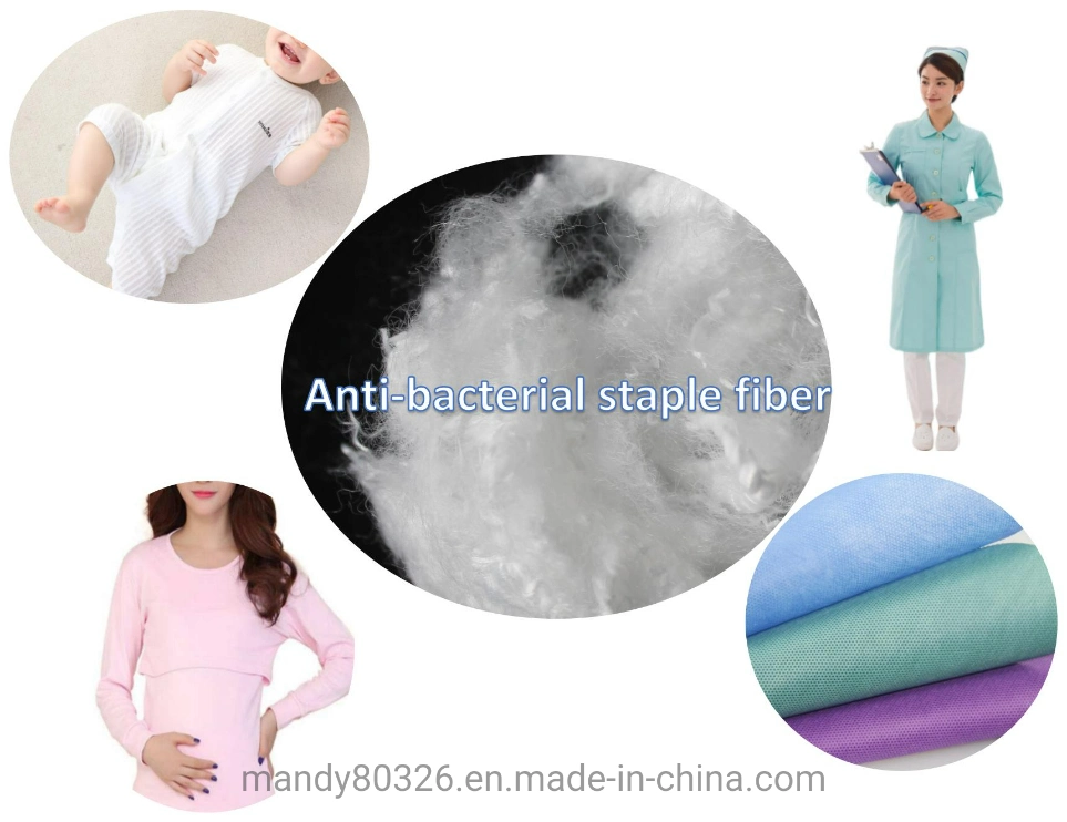 Silver Ions Antibacterial Staple Fiber for Infant Clothing