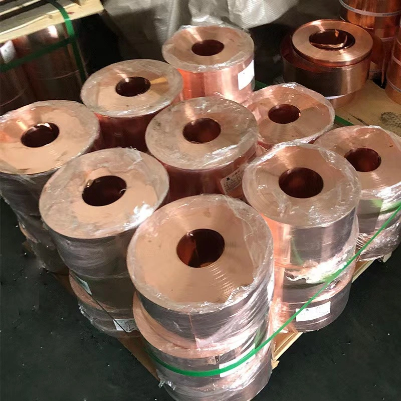 T2 Copper Foil Tape Beryllium 0.01 mm Brass Thin Insulated ETP Copper Strips Roll Thin Copper Foil