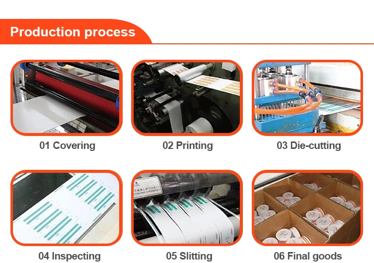 Thermal Paper One Time Wristbands Strape for Park Access Control Ticket OEM Printing with Black Mark at Back Side