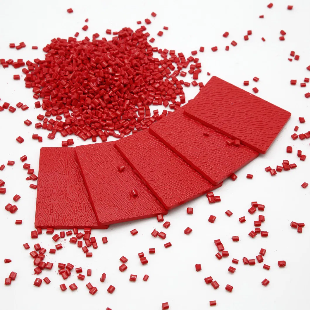 Red Series ASA Plastic Granule Colorful Masterbatch for Blow Molding