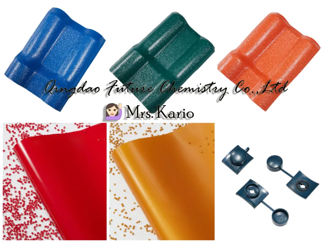 Tensile Strength Higher Than 45 Deep Blue ASA Co-Extrusion Plastic Pellet for PVC Resin Tile