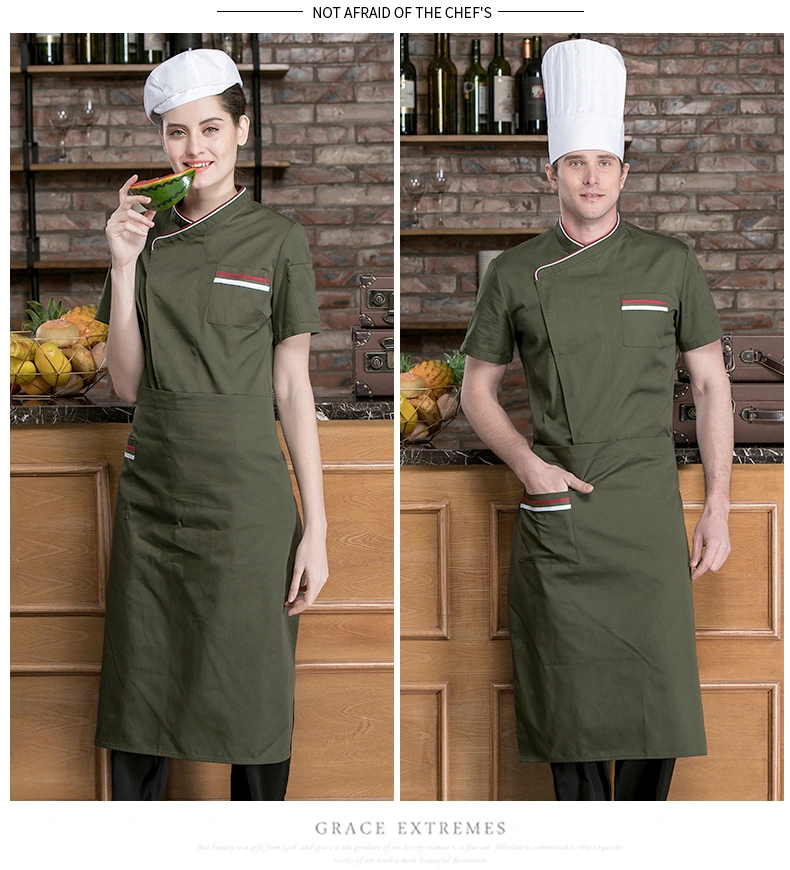 Men and Women Short Sleeve Master Chef Uniform