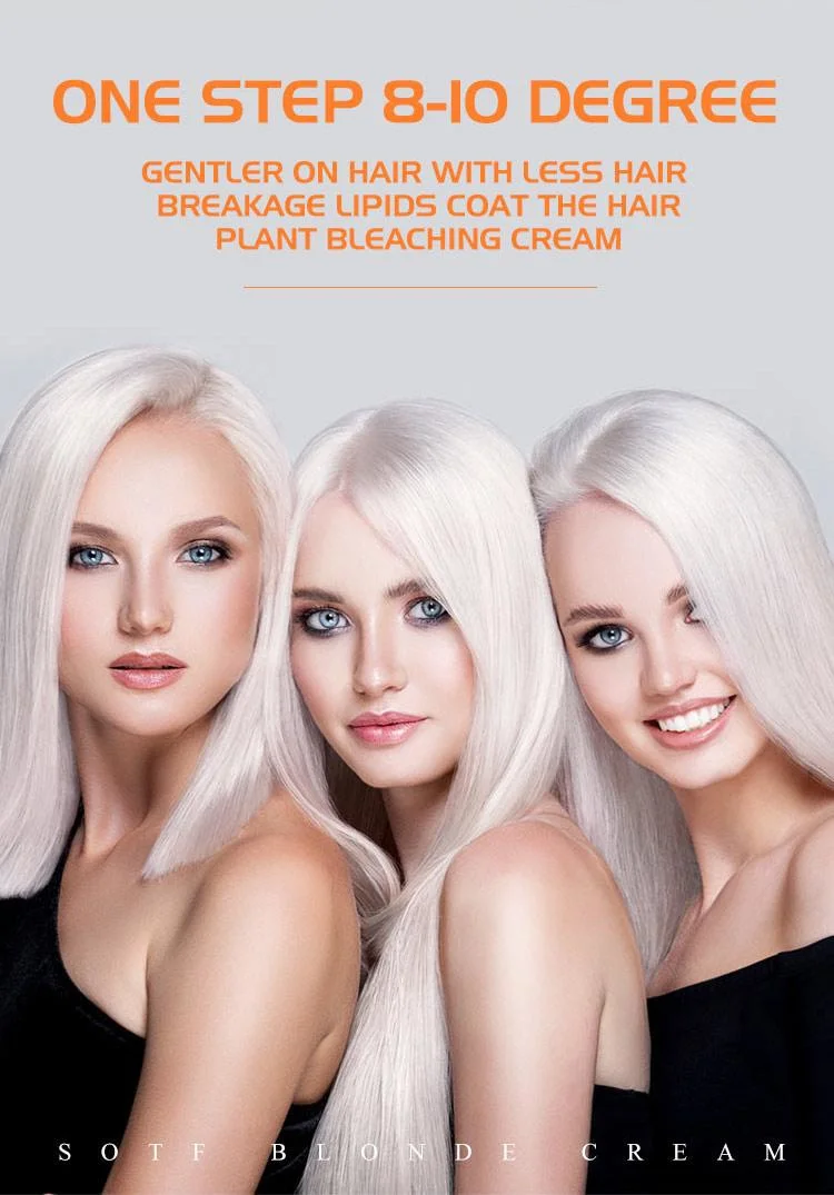 High Quality Top Bleach Powder Lift up to 9-11 Levels for Blonde Hair, Free Samples, Wholesale Bulk