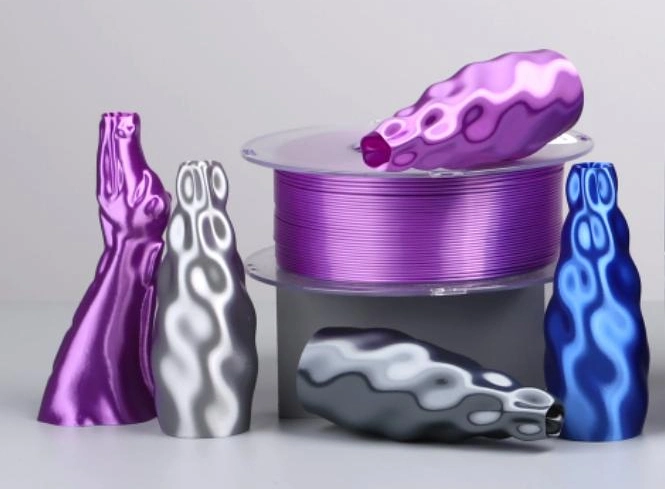 New Arrival Rainbow Silk Nylon Filament 3D Printers Multi-Color Silk Filament for Most PLA Printers