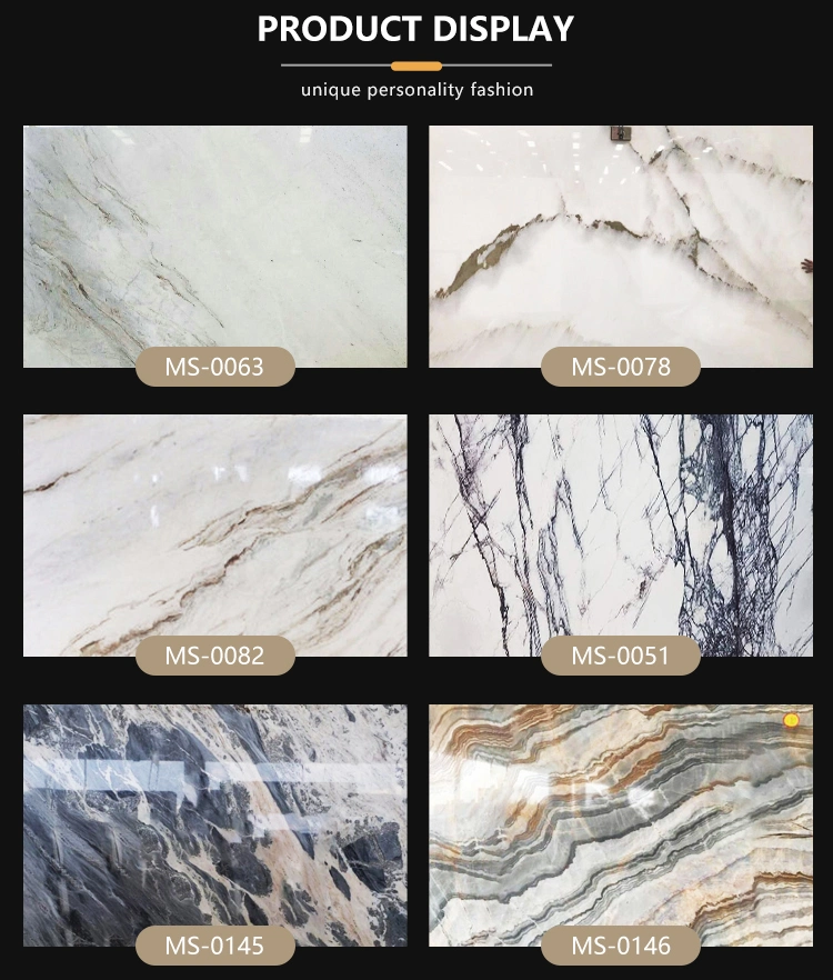 Factory Wholesale Large Artificial Kitchen Counter Top Marble Slab Big Wall Tiles Sintered Stone