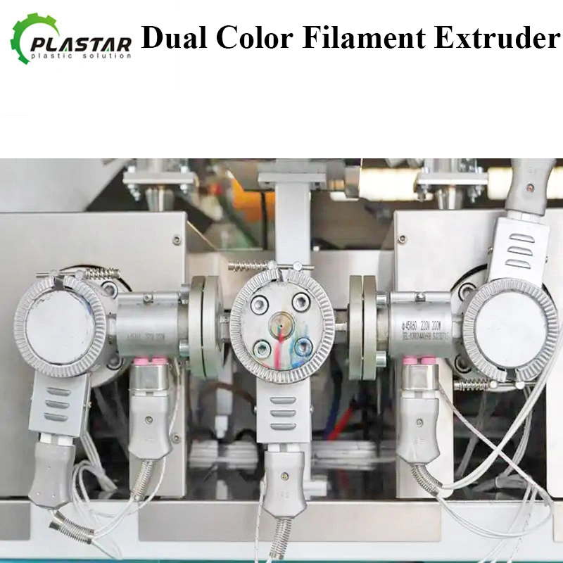 Bicolour Dual Colour Rainbow PLA ABS PETG Carbo Black 3D Printer Filament Extrusion Line