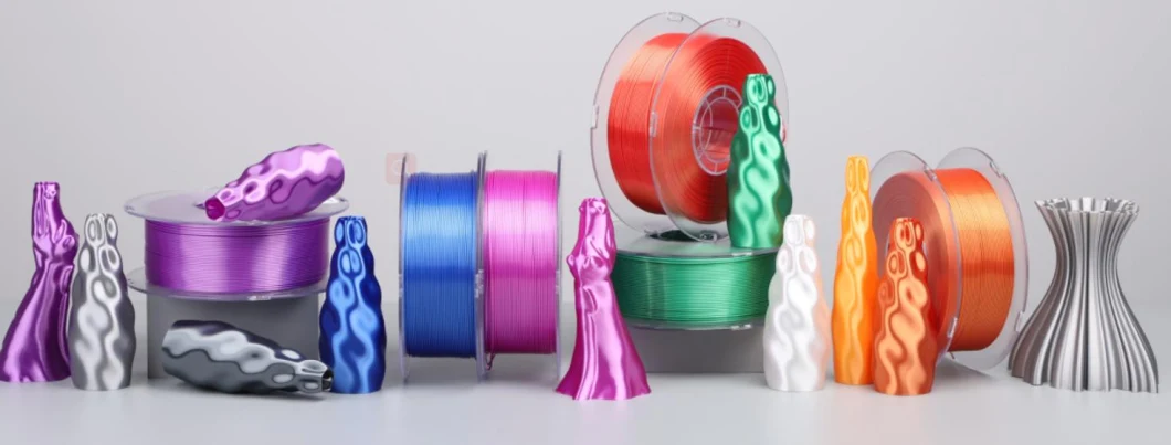 New Arrival Rainbow Silk Nylon Filament 3D Printers Multi-Color Silk Filament for Most PLA Printers