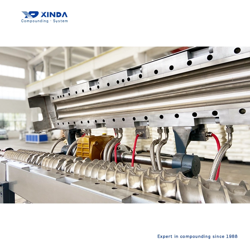 Twin Screw Extruder for EVA Compounds/Plastic Compounds PE, PP, PVC, ABS, Pet