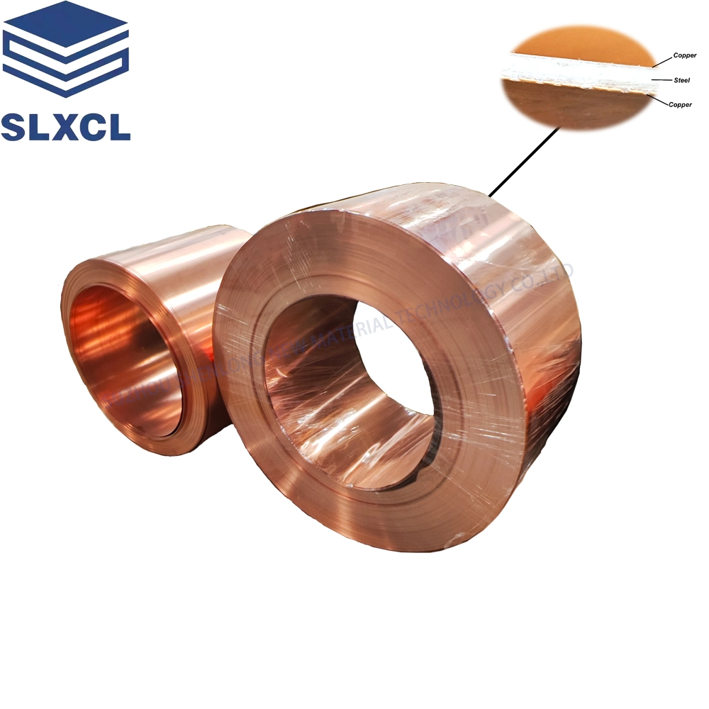 Factory Red Copper Brass Clad Steel Brass Bimetal Sheet Plate Strip