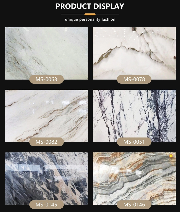 Home Decor Luxury Design Grey Marble Big Slabs Artificial Sintered Stone Porcelain Wall Tiles Factory Wholesale