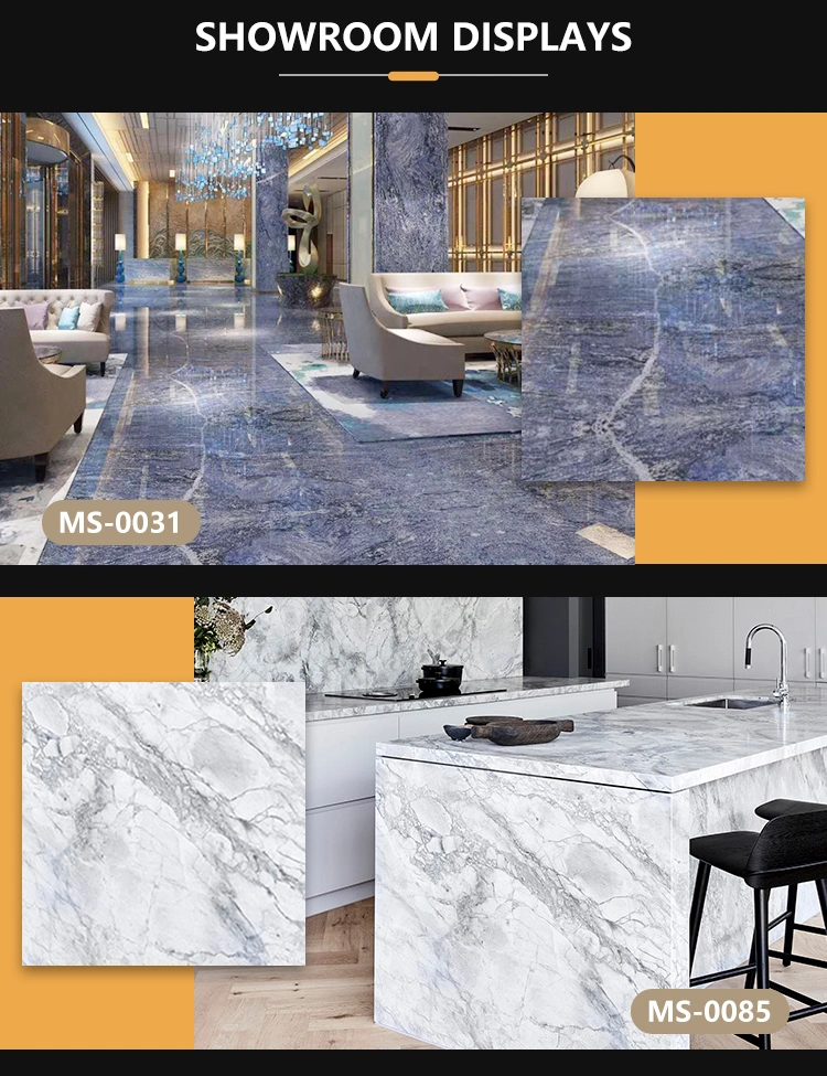 Home Decor Luxury Design Grey Marble Big Slabs Artificial Sintered Stone Porcelain Wall Tiles Factory Wholesale