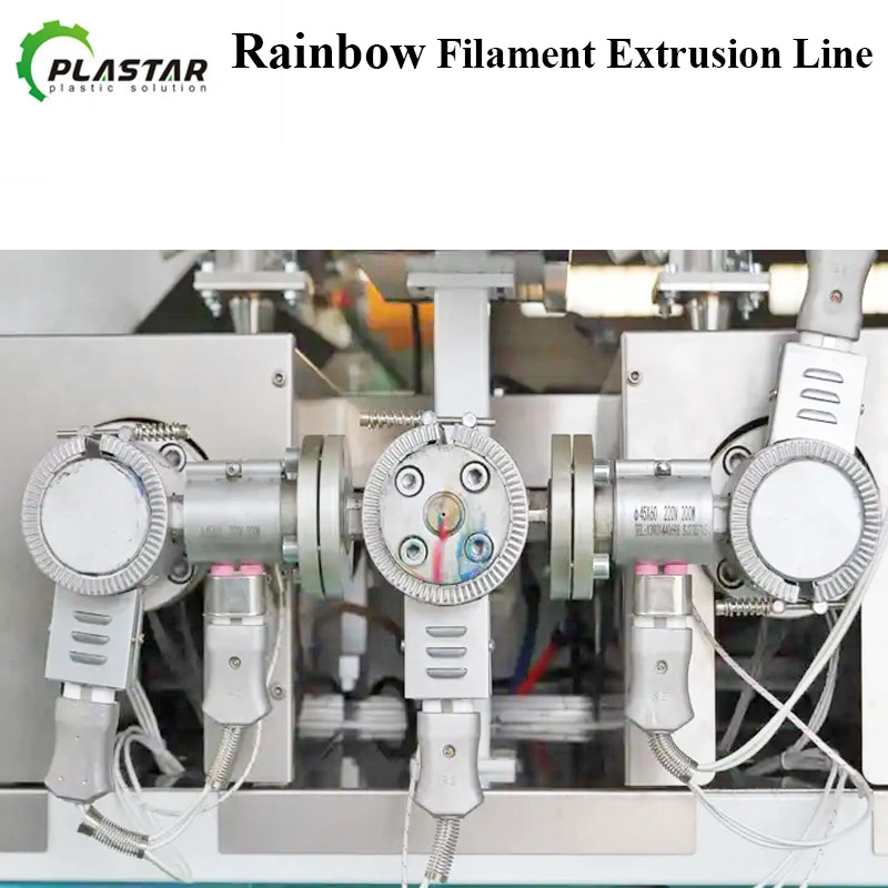 Rainbow Color 3D Printer Filament Production Line 3D Filament Extrusion Line for Multi Color and with PLC Control