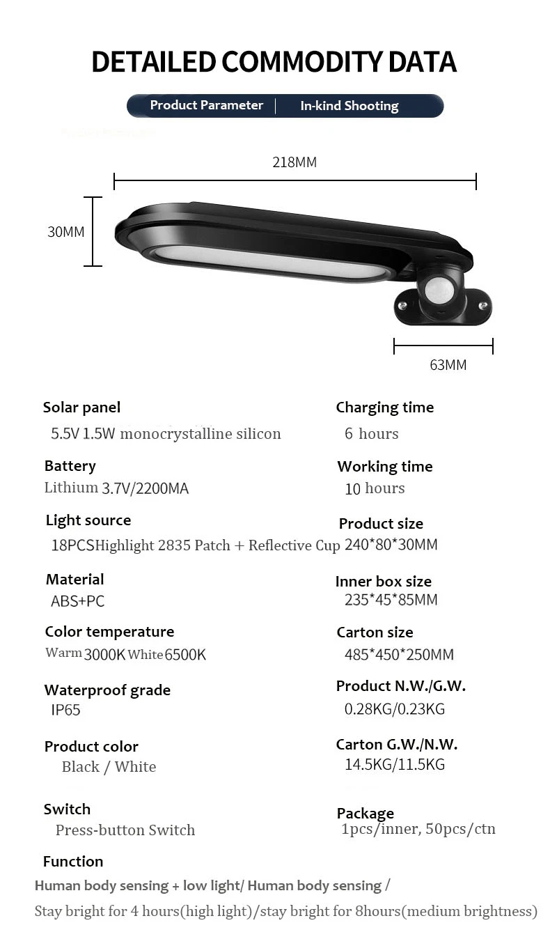 Cost-Effective Wireless 18LED Outdoor Multi-Functions Solar Pathway Light Lawn Light for Gardens