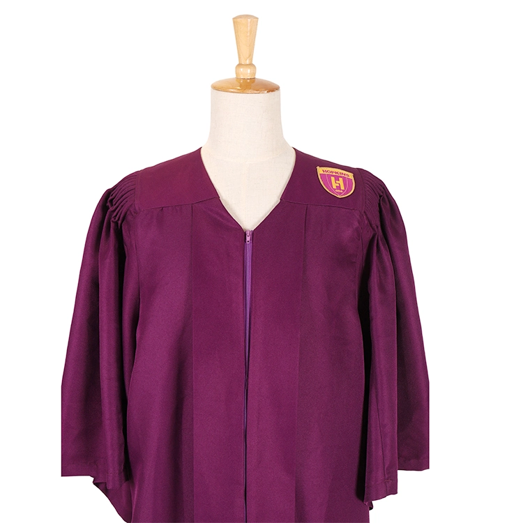Wholesale Cheap Maroon Matte Graduation Gown and Cap