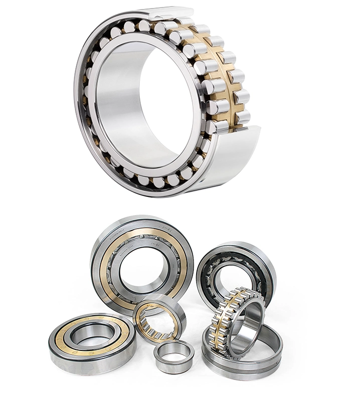 NJ417M High Precision Double Row Cylindrical Roller Bearing with Finger-Style Bronze Retainer for Rolling Mills