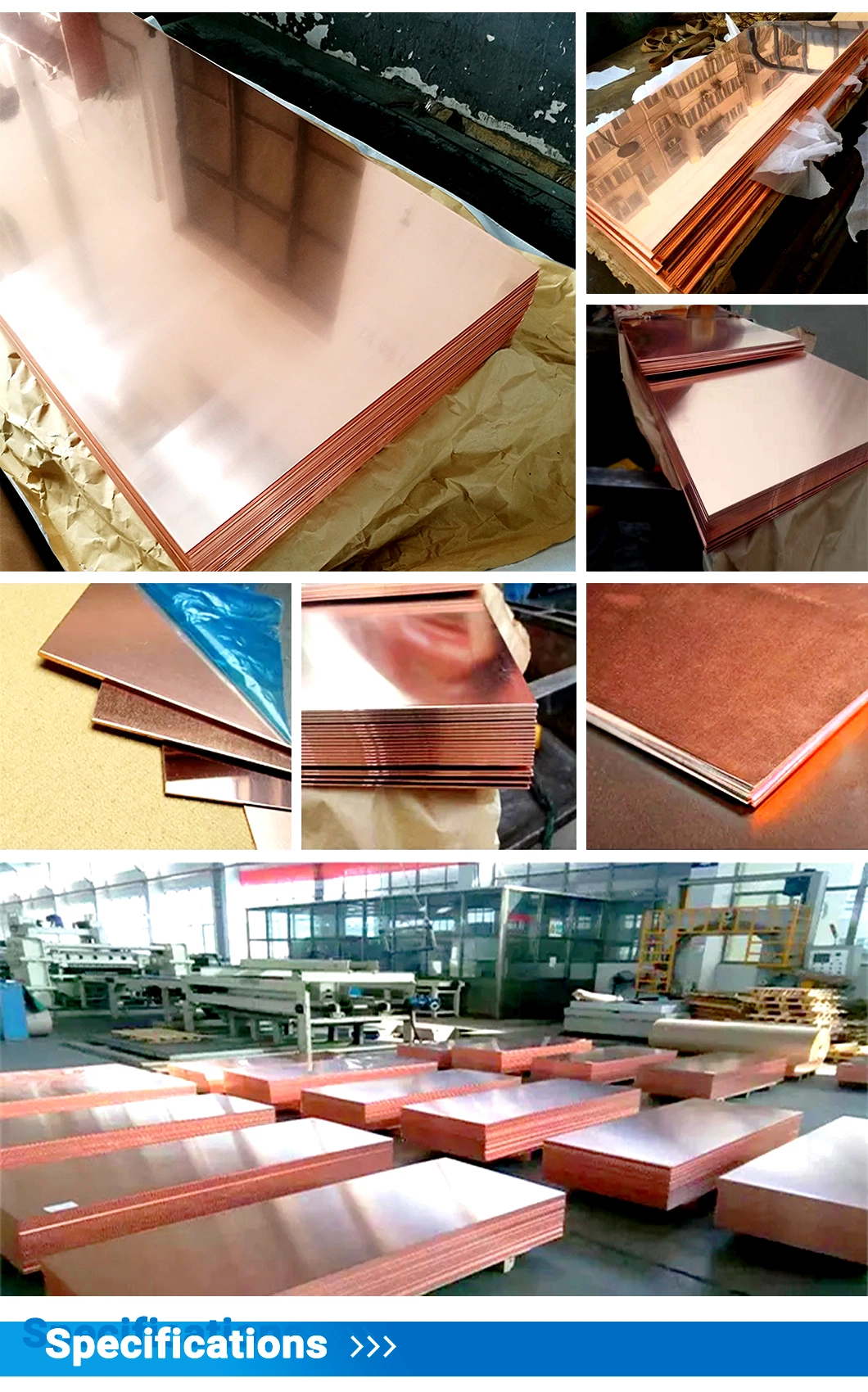 Delong Customized 99.99 Pure Bronze Copper Sheet Metal / Pure Copper Plate