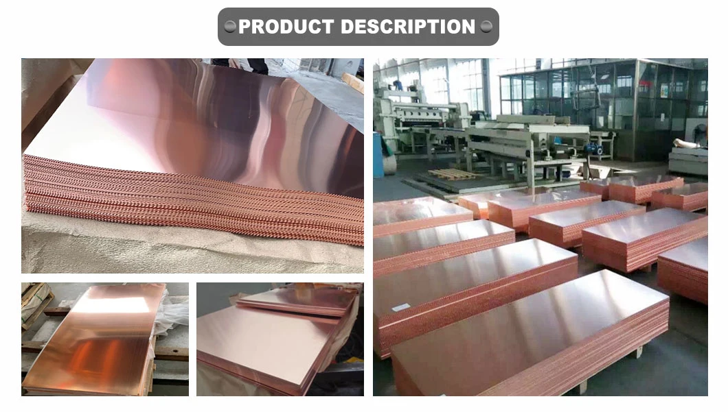 China Copper Factory C61300 C61400 C65500 1mm 2mm 4.5mm 5mm Bronze Copper Sheet Plate