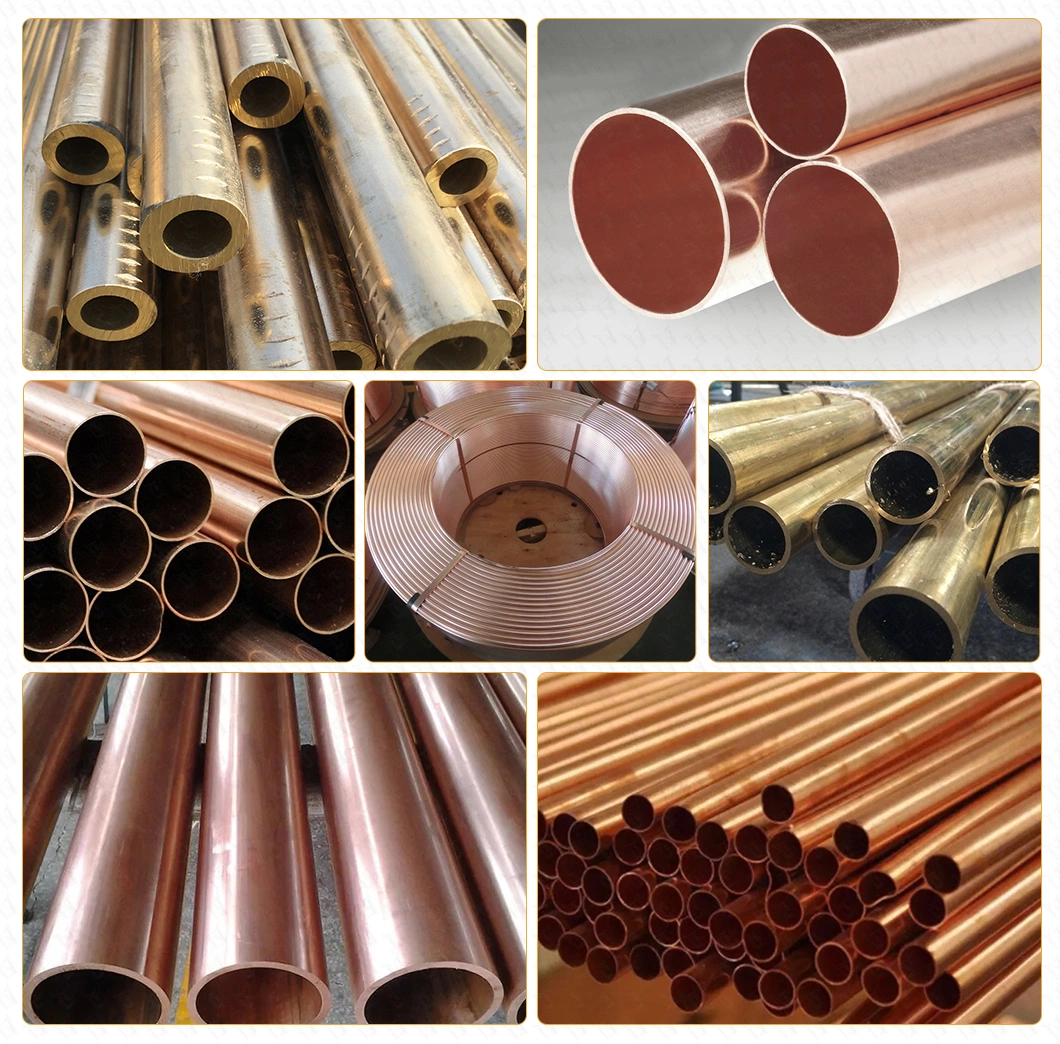 1/4 &quot; 3/8&quot; 1/2&quot; 5/8&quot; 3/4&quot;Straight 22mm 15mm Copper Alloy Bright Seamless Tube /Pipe/Piping/Tubing