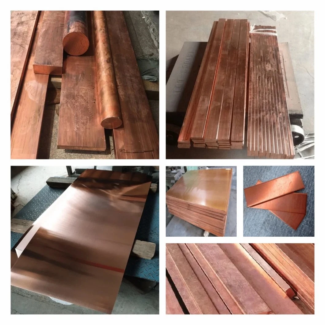 Specially Customized ASTM C10300 C11000 Carbon/Stainless/Nickel Alloys Copper Plate