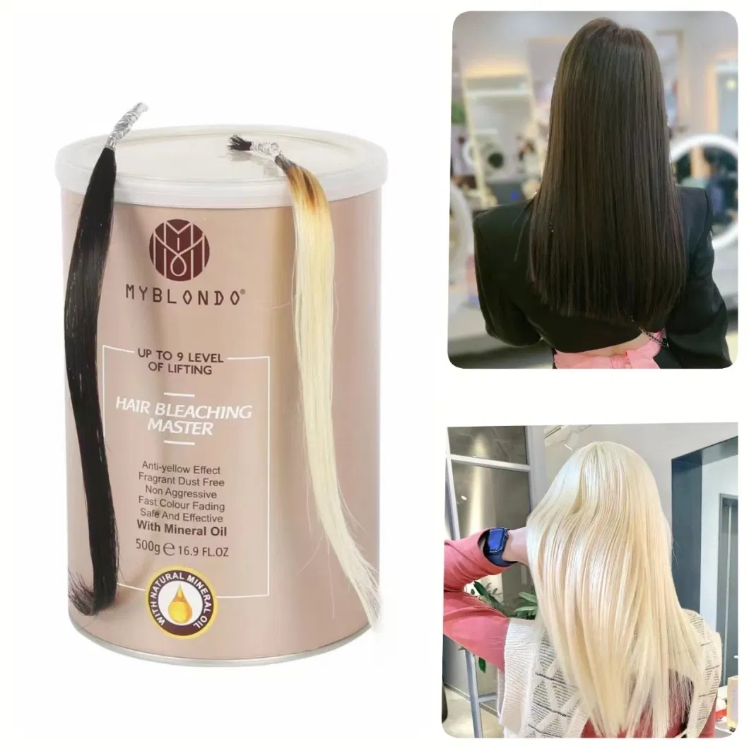 High Quality Top Bleach Powder Lift up to 9-11 Levels for Blonde Hair, Free Samples, Wholesale Bulk