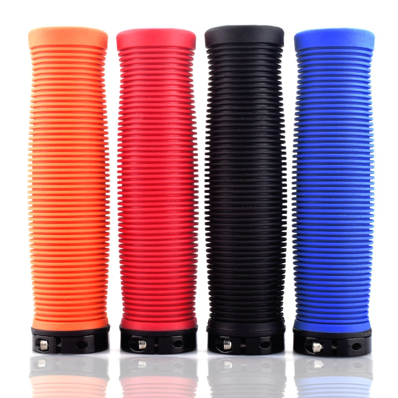 Ultralight Bicycle Handlebar Grips Cover Anti-Slip Soft Silicone Sponge Lock on Handle Grip Outdoor Cycling Parts