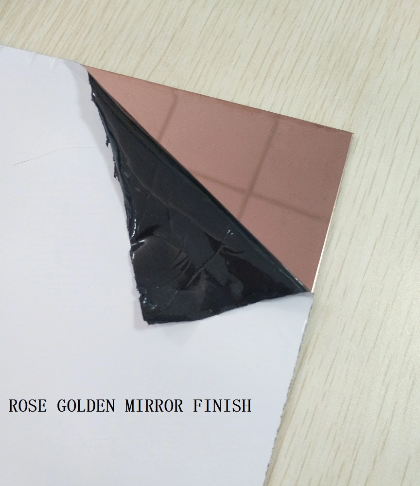 Mirror Finish Bronze Color Stainless Steel Sheet304 430 201