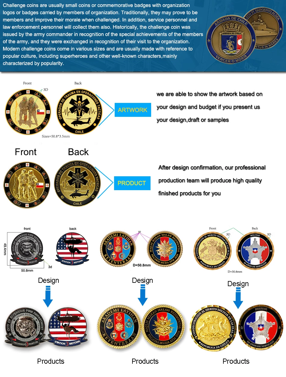 Gold Plated War Gift Box Gift Decorations Christmas Halloween Challenge Coins